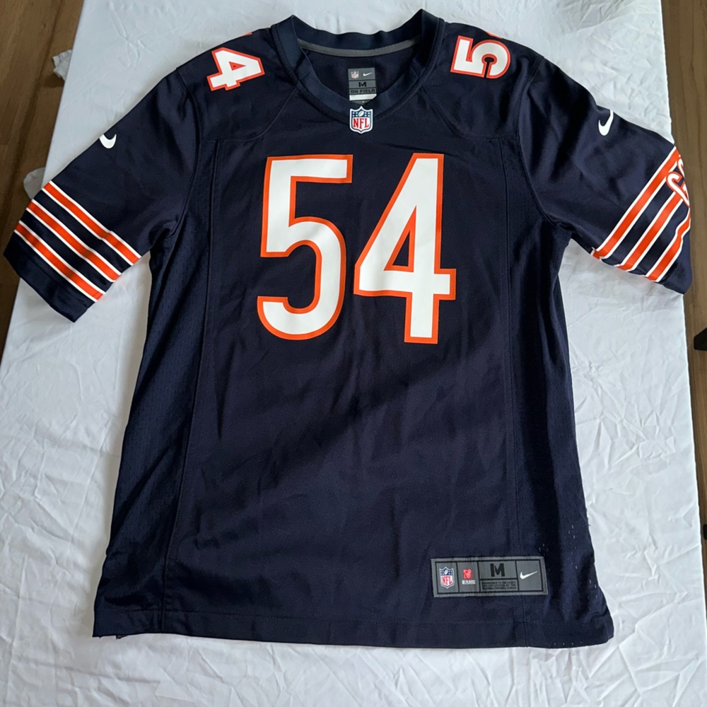 Nike Brian Urlacher Chicago Bears Jersey Men’s Medium Navy Blue On Field #54